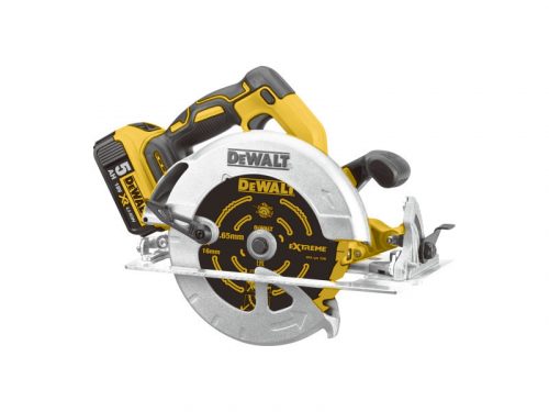 DEWALT Akkus körfűrész 18 V szénkefe nélküli (akku + töltő nélkül, TSTAK) DCS570NT