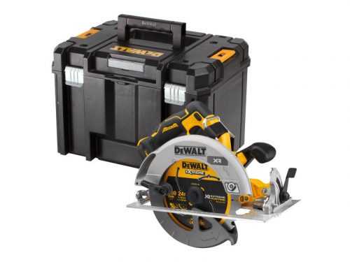 DEWALT Akkus körfűrész 18 V szénkefe nélküli (akku + töltő nélkül, TSTAK) DCS573NT