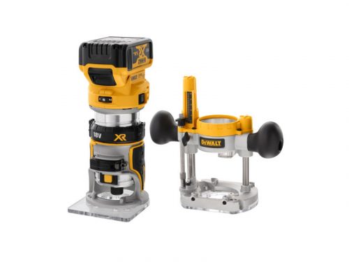 DEWALT Akkus felsőmaró 18 V (2 x 5 Ah + töltő) DCW604P2