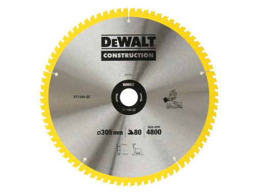 DEWALT Fűrésztárcsa fához 305 x 30 x 2,4 mm / 80T ATB