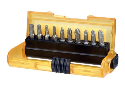 DEWALT Bithegy készlet 11 részes (PZ, PH, Torx, tartó)