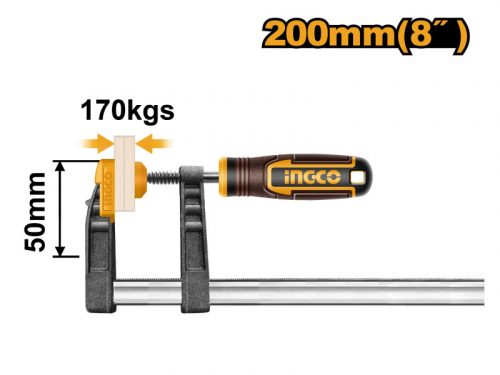 INGCO Gyorscsavarszorító 200 x 50 mm