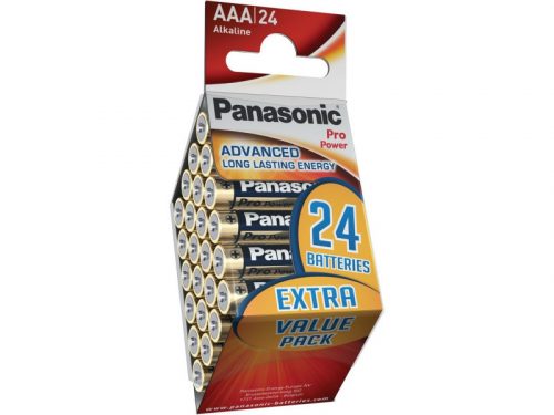 PANASONIC AAA/mikro szuper tartós alkáli elem 1,5 V (24 db)