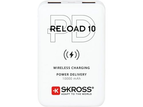 SKROSS Powerbank 10000 mAh vezeték nélküli töltéssel két kimenettel