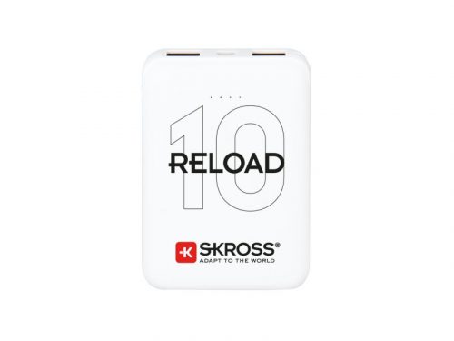 SKROSS Powerbank 10000 mAh USB kábellel két kimenettel