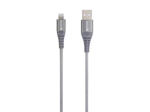 SKROSS Steel Line USB töltő és adat kábel 2 m (lightning)