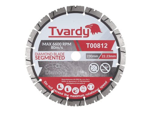 Tvardy szegmentált gyémánt penge 230x12x22,23mm T00812