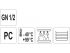 YATO GASTRO Doboz betét műanyag GN 1/2
