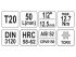 YATO Bit dugókulcs Torx 1/2" T20 CrV
