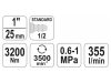 YATO Pneumatikus ütvecsavarozó 1" 3200 Nm