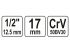 YATO Dugókulcs Spline 1/2" 17 mm CrV