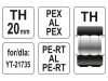 YATO Krimpelő betét YT-21735 krimpelőhöz TH-típus 20 mm
