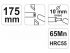 YATO Kábelvágó&Blankoló fogó 175 mm automata