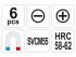YATO Csavarhúzó készlet 6 részes SVCM55