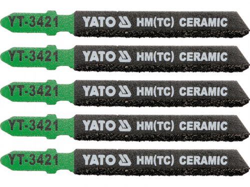 YATO Dekopírfűrészlap kerámiára T-befogás 75/1,2 mm HM/TC (5 db/cs)