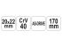 YATO Csőkulcs 20x22 mm CrV