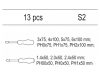 YATO Csavarhúzó készlet 13 részes S2 (fiókbetét)