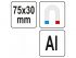 YATO Puha satu szorítópofa 75 x 30 mm (2 db)