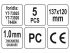 YATO Hegesztőüveg 137 x 120 mm (5 db/cs)