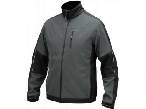 YATO Munkavédelmi softshell kabát szürke-fekete 3XL-es méret 3 zsebes