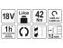 YATO Akkus fúrócsavarozó 42 Nm szénkefe nélküli 18 V Li-Ion (akku + töltő nélkül)